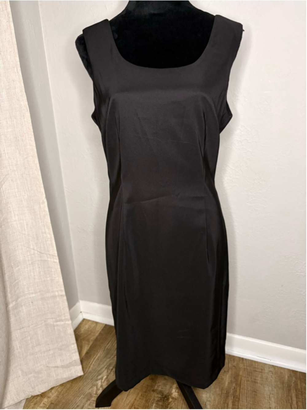 Connected Apparel Black Sleeveless Dress Size 12 - Picture 1 of 5